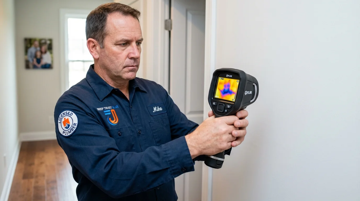 Thermal imaging leak detection by Johns Plumbing LLC in Stephenville